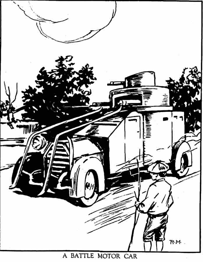 Illustration: A Battle Motor Car.