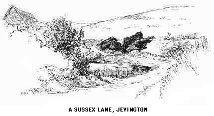 A SUSSEX LANE, JEVINGTON.