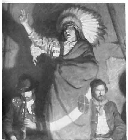 Chief Satanta Passed the Peace-Pipe to General Sherman and Said: "My Great White Brothers".