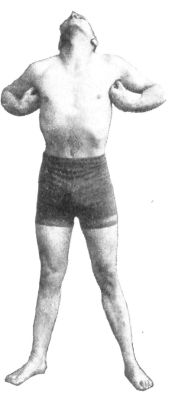 FIG. 15.—"CURL" POSITION. EXCELLENT DEMONSTRATION EXCEPT THAT THE ELBOWS SHOULD BE THROWN BACK