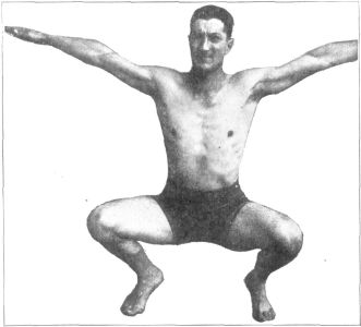 FIG. 16.—"CROUCH," SHOWING ERECT POSITION OF BODY AND BACK