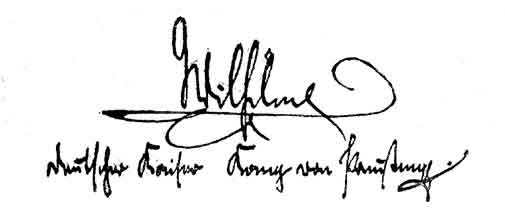 Kaiser's signature published in book sanctioned by him. is the writing of an extremely erratic and nervous man.