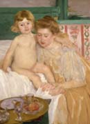 Mary Cassatt - Getting Up Baby