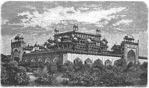 MAUSOLEUM OF AKBAR AT SIKANDRA.