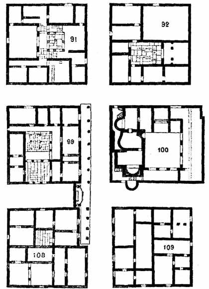 Six 'INSULAE' IN S.W. TIMGAD