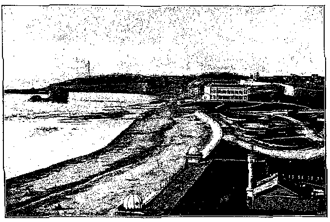 BEACH AND VILLA EUGÉNIE AT BIARRITZ.