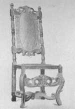 Louis XIII chair now in the Cluny Museum showing the Flemish influence.