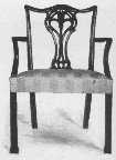 As Chippendale did not use this style of leg they show that the chair was probably reconstructed from two old chairs.