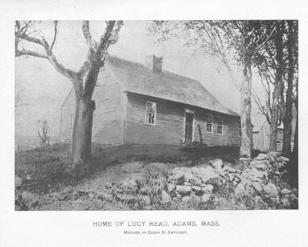 HOME OF LUCY READ, ADAMS, MASS.