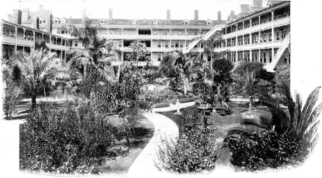 COURTYARD OF THE HOTEL.