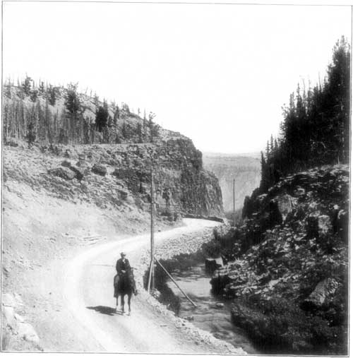 A YELLOWSTONE ROAD.