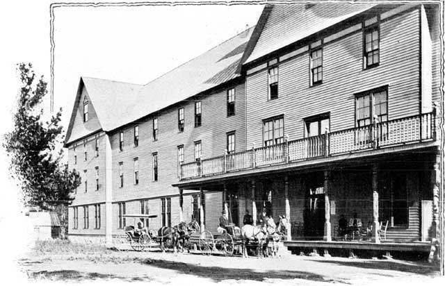 HOTEL AT YELLOWSTONE LAKE.