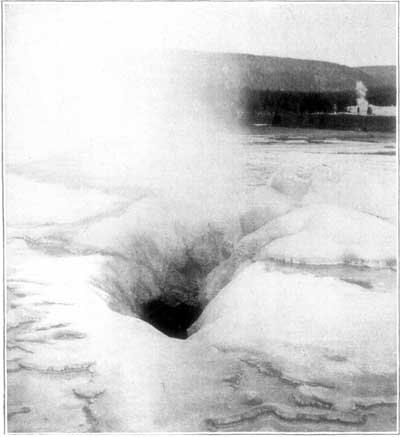 THE CRATER OF OLD FAITHFUL.