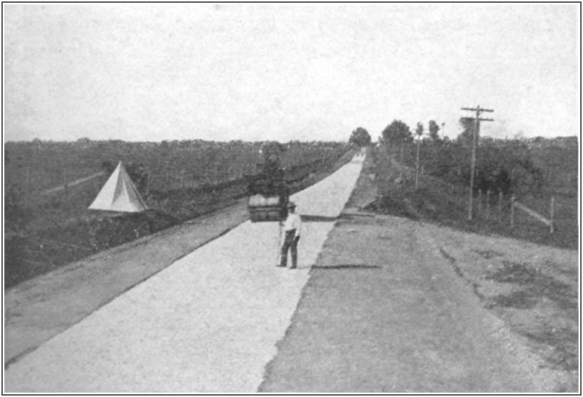 The same road after repairs were made through the efforts of members of the community