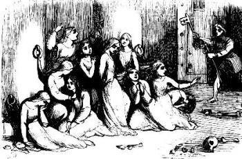 [Illustration:                  Jack releaseth the captive Ladies]