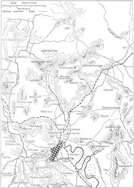 MAP OF LADYSMITH AND NEIGHBOURHOOD