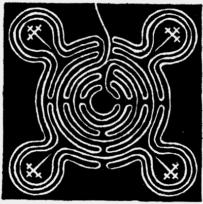 FIG. 5.—Maze at Sneinton, Nottinghamshire.