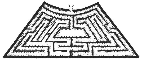 FIG. 15.—Maze at Hampton Court Palace.