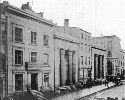 Building of the Manhattan Company  WALL STREET IN 1860