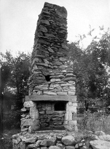 AS THEY BUILT A CHIMNEY IN THE EIGHTEENTH CENTURY  Photo by John Runyon