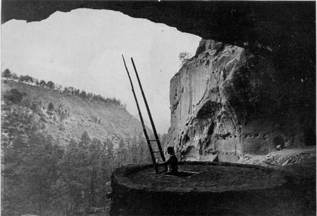 Rito de los Frijoles: Looking out from the Ceremonial Cave