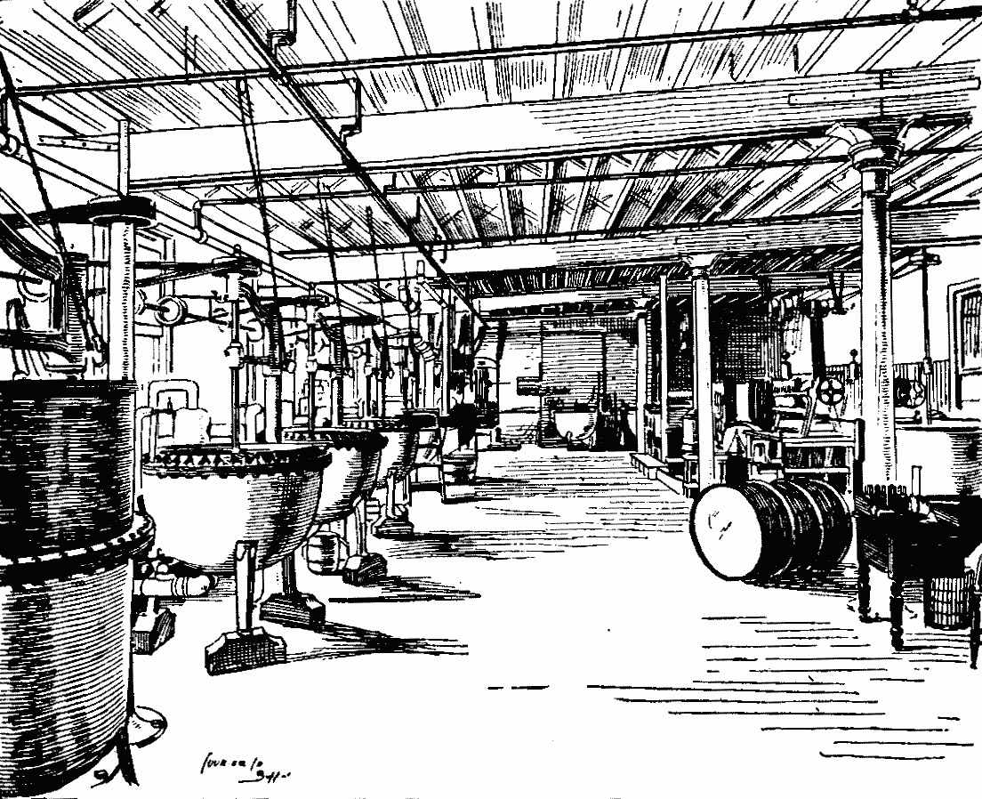 Illustration: Section of Chemical Laboratory.