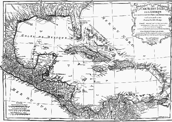 Map of the Caribbean