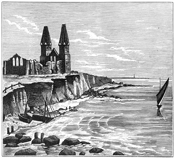 Fig. 111. De kerk van Reculver in 1834.