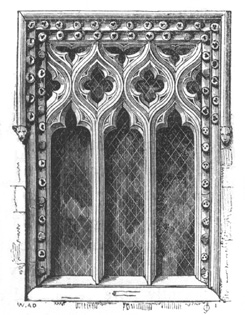 Square-headed Decorated Window, Ashby Folville, Leicestershire.