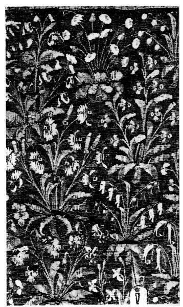 Plate XV.—An example of a Tapestry Field strewn with Flowers.