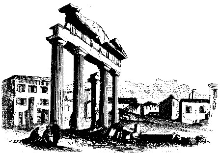 ENTRANCE TO THE MARKET-PLACE: FORMERLY SUPPOSED TO BE PART OF A TEMPLE DEDICATED TO AUGUSTUS.