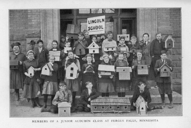 Members of a junior Audubon class at Fergus Falls, Minnesota