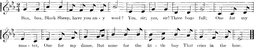 musical notation with lyrics below