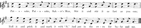 musical notation with lyrics below