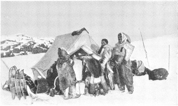 ESQUIMAUX VISITING R.N.W.M. POLICE TENT.