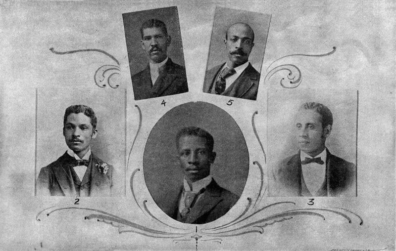 Chairmen of Committees.—1. J. B. Battle, Agriculture; 2. Dr. E. B. Jefferson, Dentistry; 3. Prof. D. W. Byrd, Educational; 4. Dr. William Sevier, Medicine; 5. Robert A. Walker, Poultry.