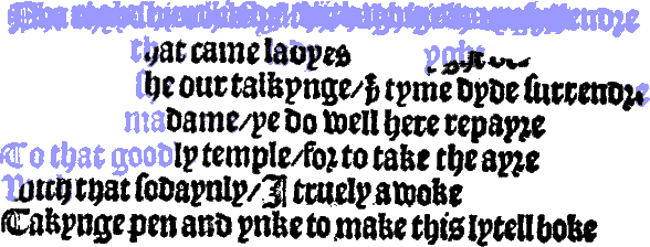 text reconstruction