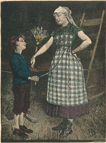 "COUSIN SUKEY," SAID LITTLE COLUMBUS, "I WANT TO ASK A FAVOR OF YOU."