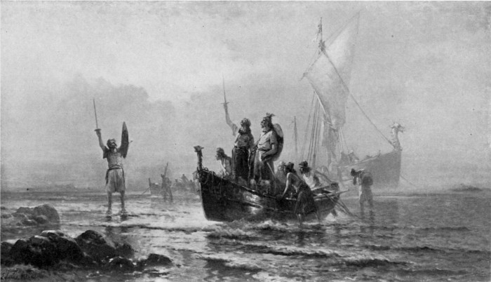 Landing of Lief Erickson in the New World