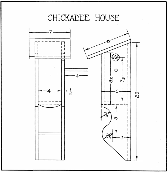 FIG. 23. (CHICKADEE HOUSE)