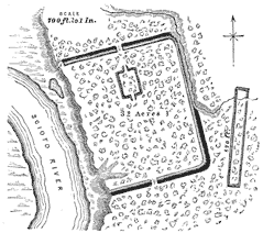 Plan of earthworks