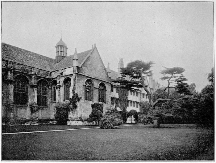 WADHAM COLLEGE FROM THE COLLEGE GARDEN