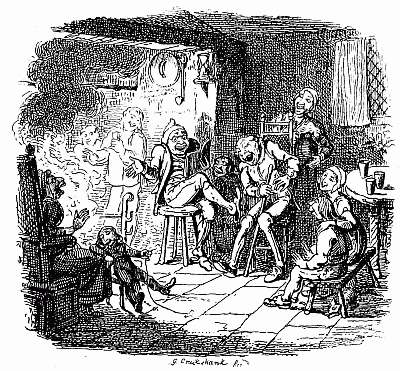 ILLUSTRATION FROM "GERMAN POPULAR STORIES." BY G. CRUIKSHANK (CHARLES TILT. 1824)