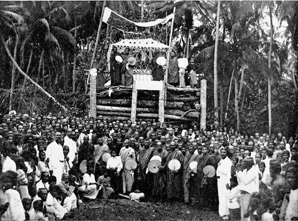 CREMATION OF A BUDDHIST PRIEST