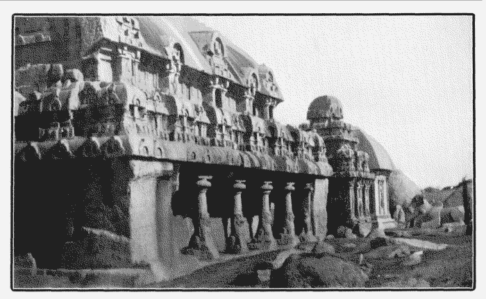 Rock-Cut Temple, South India.