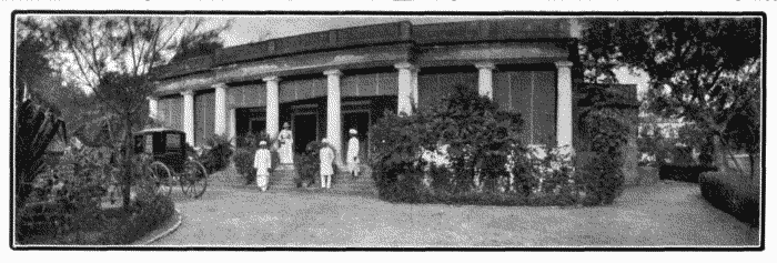 House Of A Missionary In India.