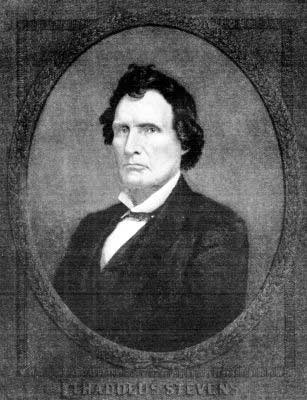 THADDEUS STEVENS  THE LEADING OPPONENT OF THE MOVEMENT TO RESTORE SLAVERY, AND THE MOST BITTER OF PRESIDENT JOHNSON'S ANTAGONISTS