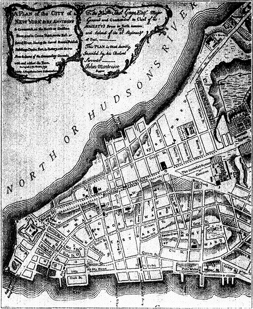 Map of New York City, 1775