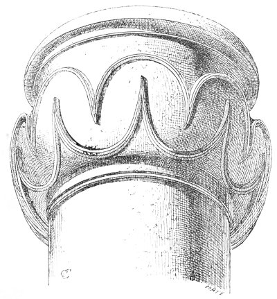 Fig. 74.—Assyrian capital, in perspective; compiled from Place.