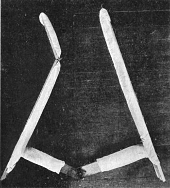 Fig. 117.—Stiles' Double Long Splint to admit of abduction of diseased limb.